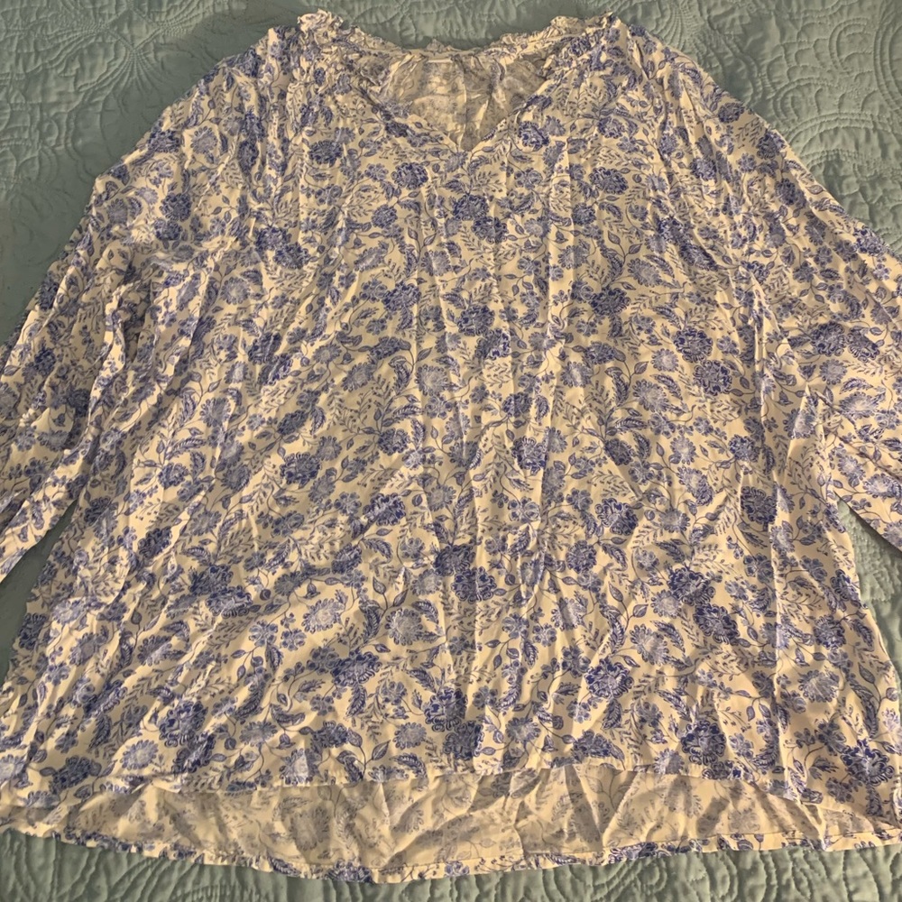 Floral long sleeve shirt top old navy
